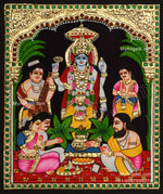 Sathyanarayana Swami Tanjore Painting