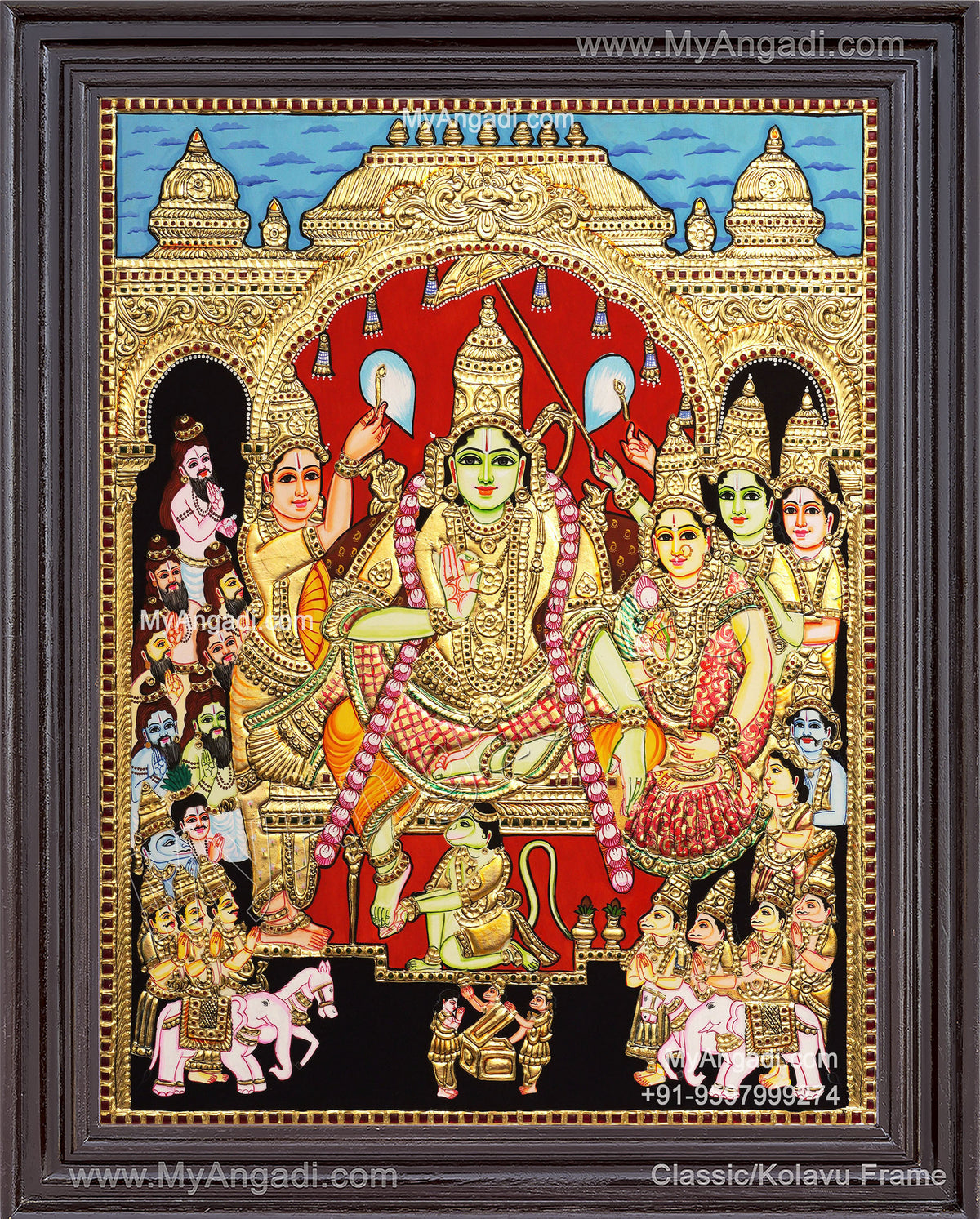 Ramar Pattabhisekam Tanjore Painting
