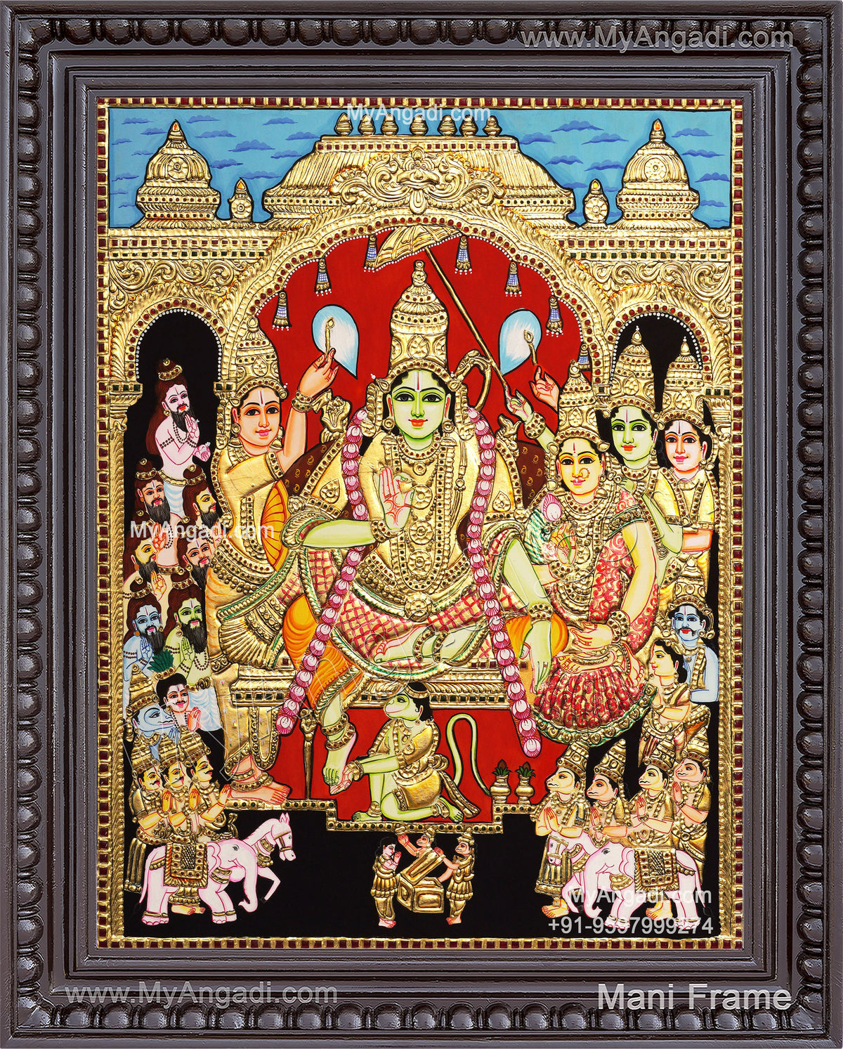 Ramar Pattabhisekam Tanjore Painting