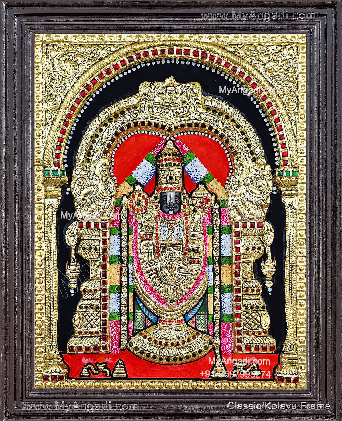Balaji 2D Tanjore Painting