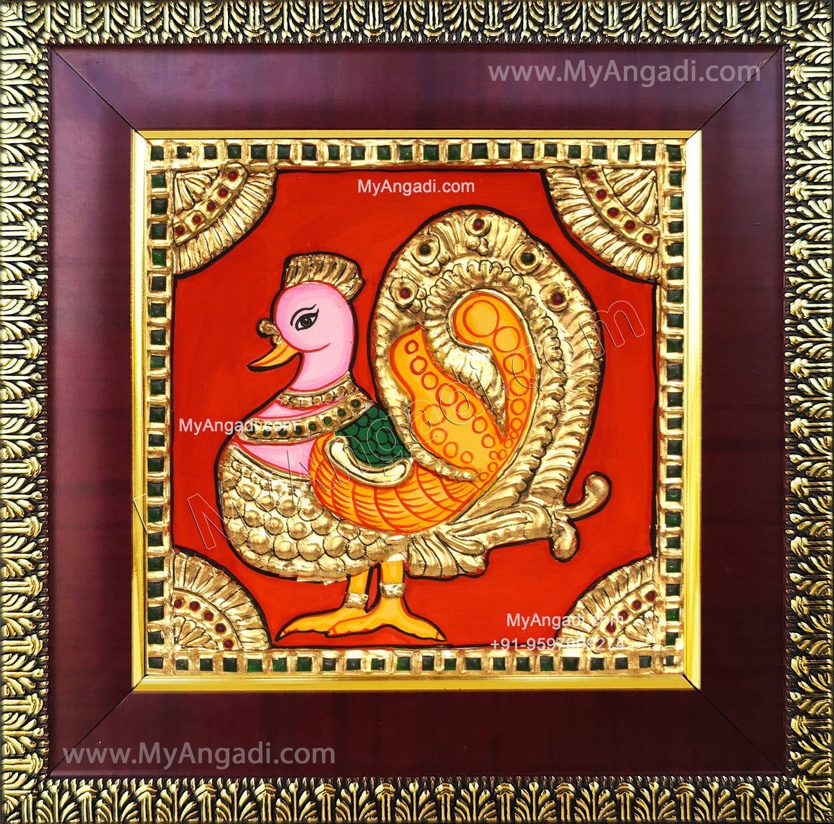 Peacock Tanjore Painting