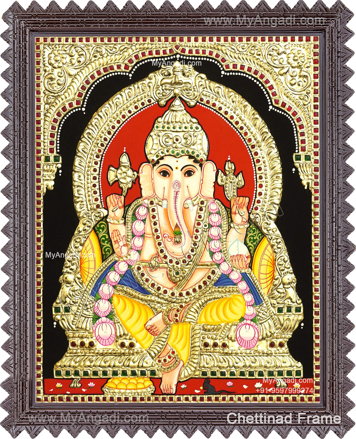 Ganesha Tanjore Painting