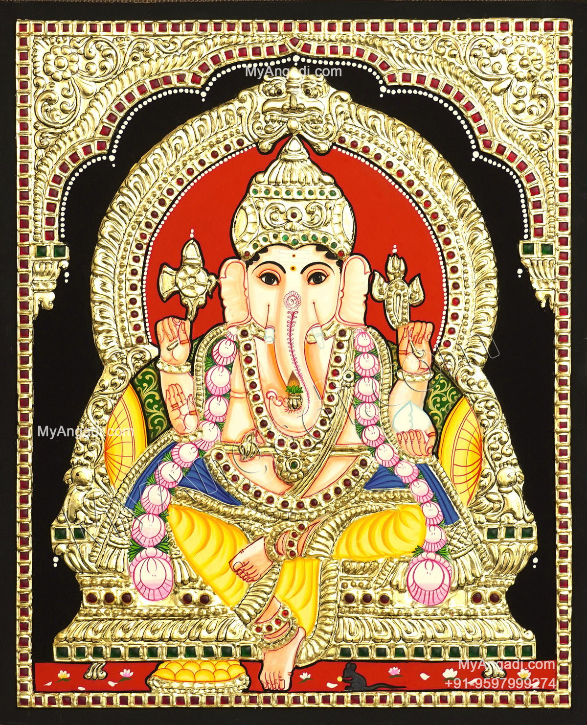 Ganesha Tanjore Painting