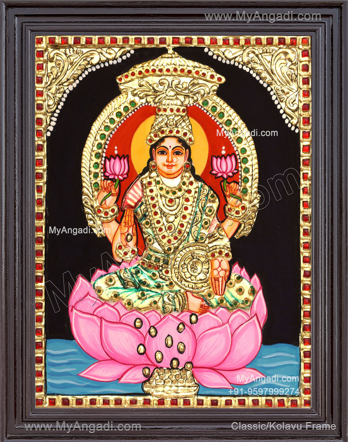 Mahalakshmi Tanjore Painting