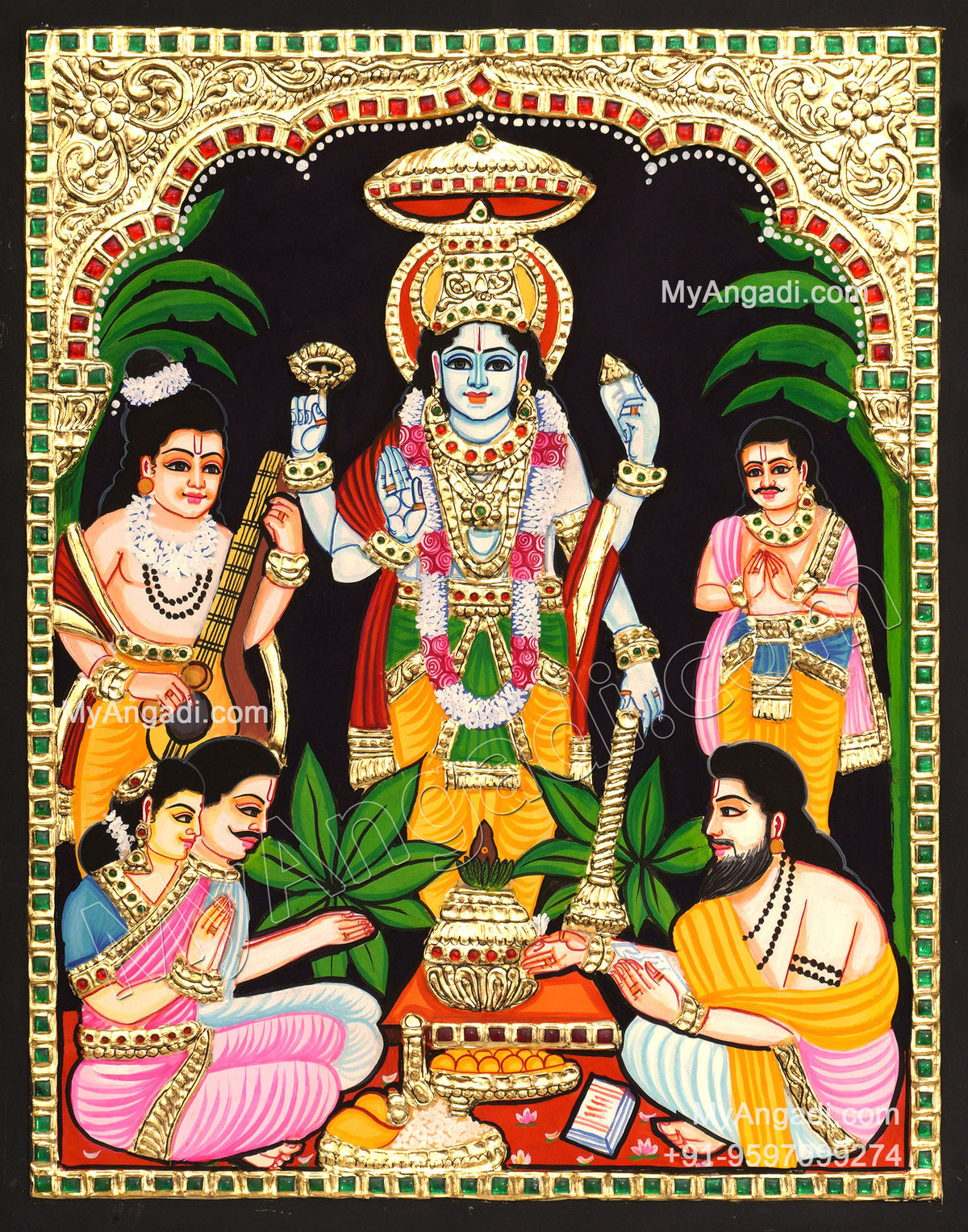 Sathya Narayana Tanjore Painting