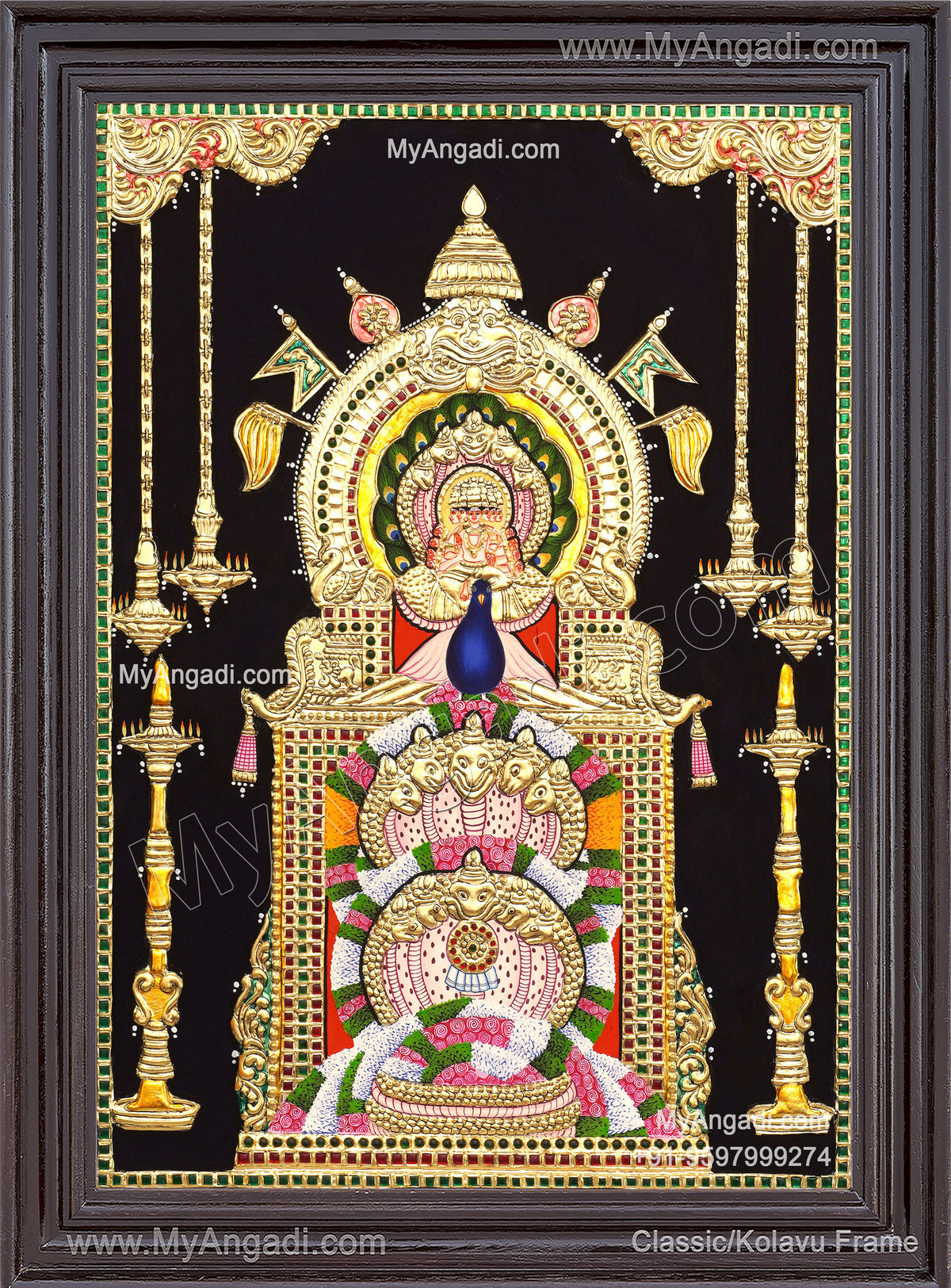 Kukke Subramanya Tanjore Painting