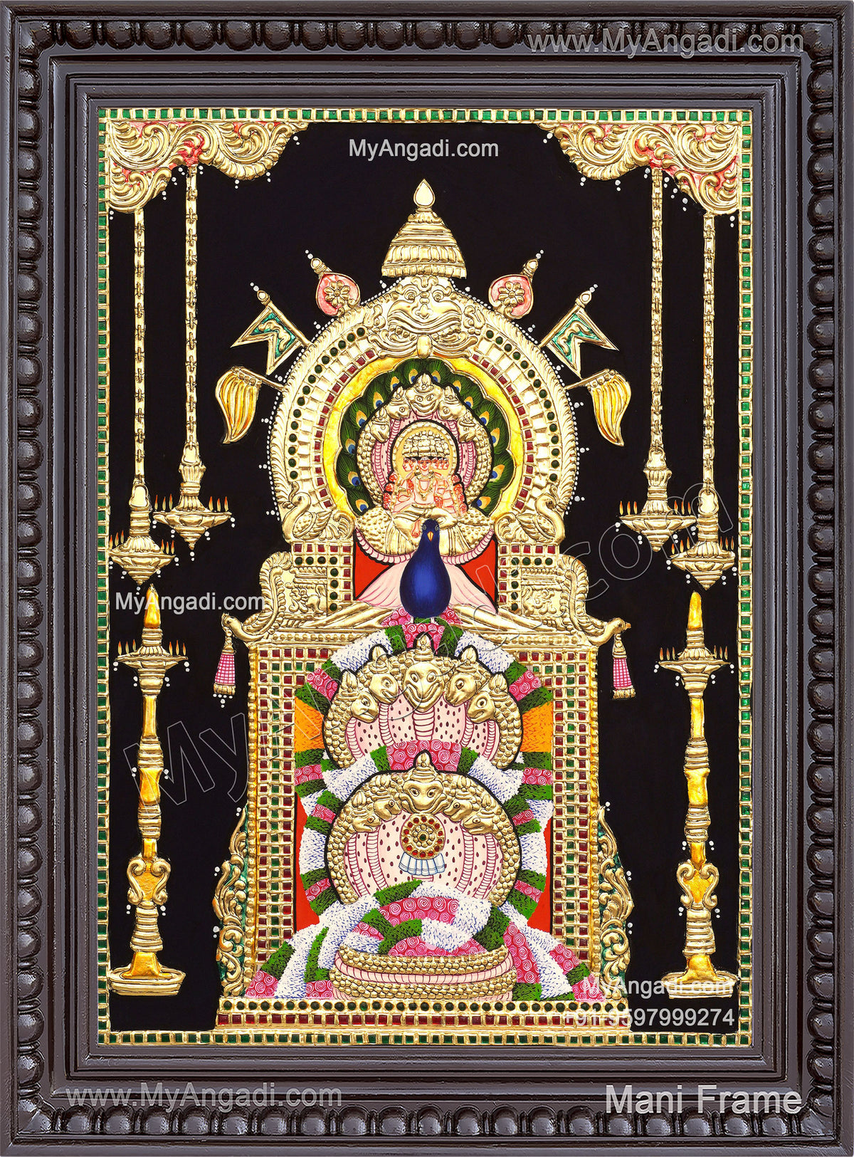 Kukke Subramanya Tanjore Painting