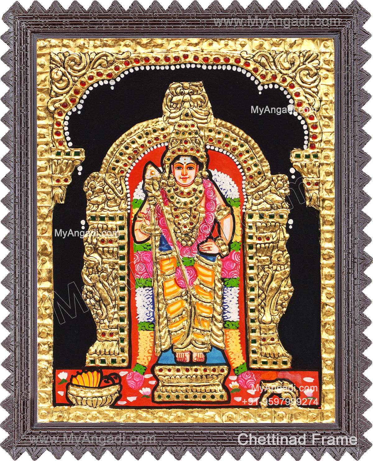 Murugar Tanjore Painting