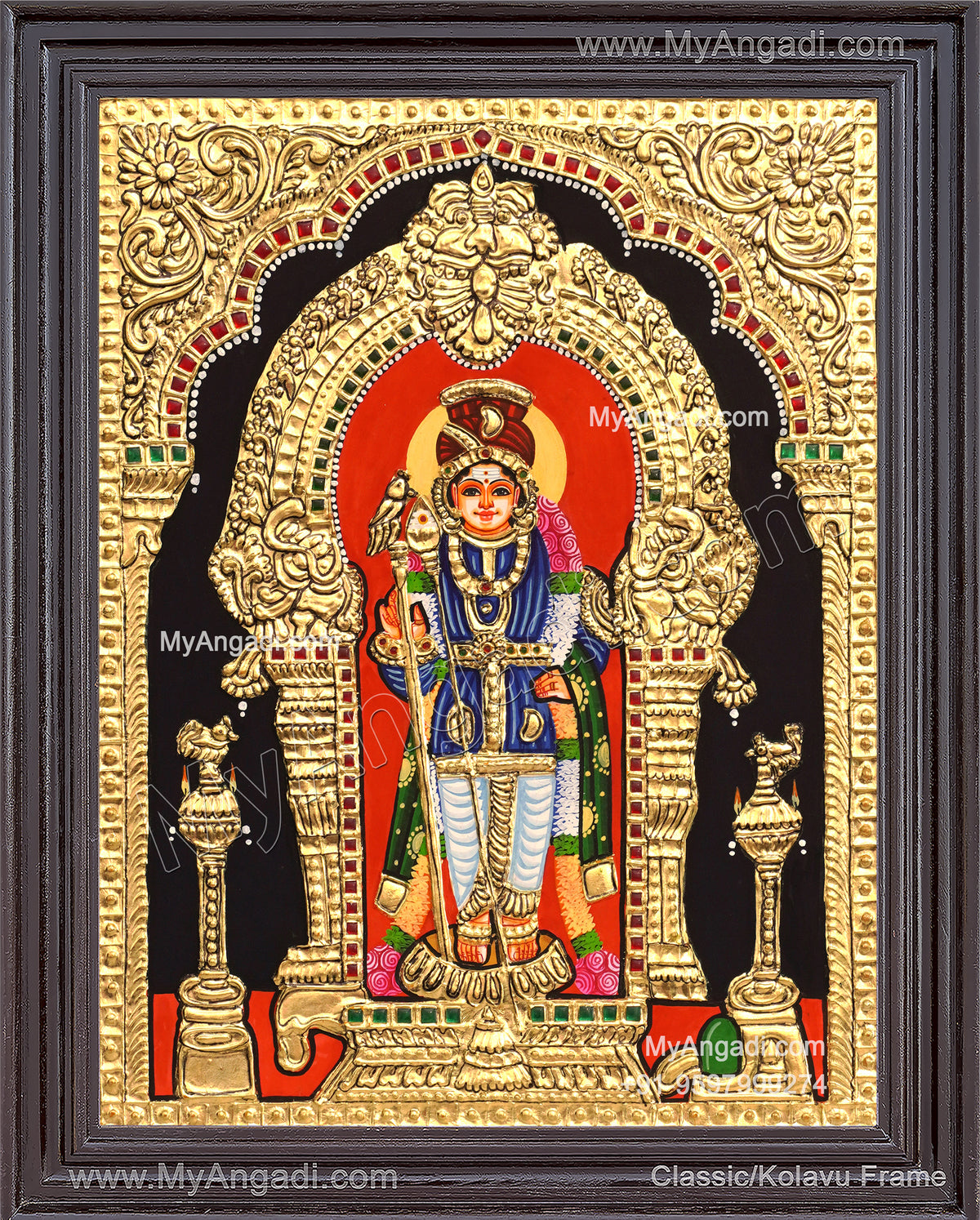 Palani Murugar Tanjore Painting