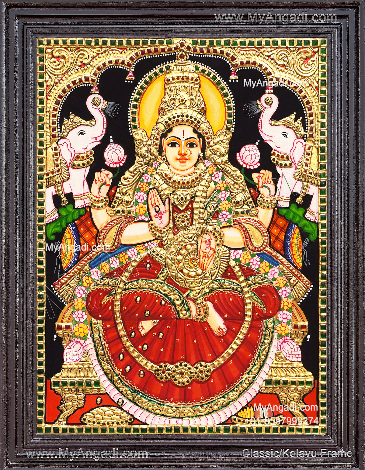 Gajalakshmi Tanjore Paintings