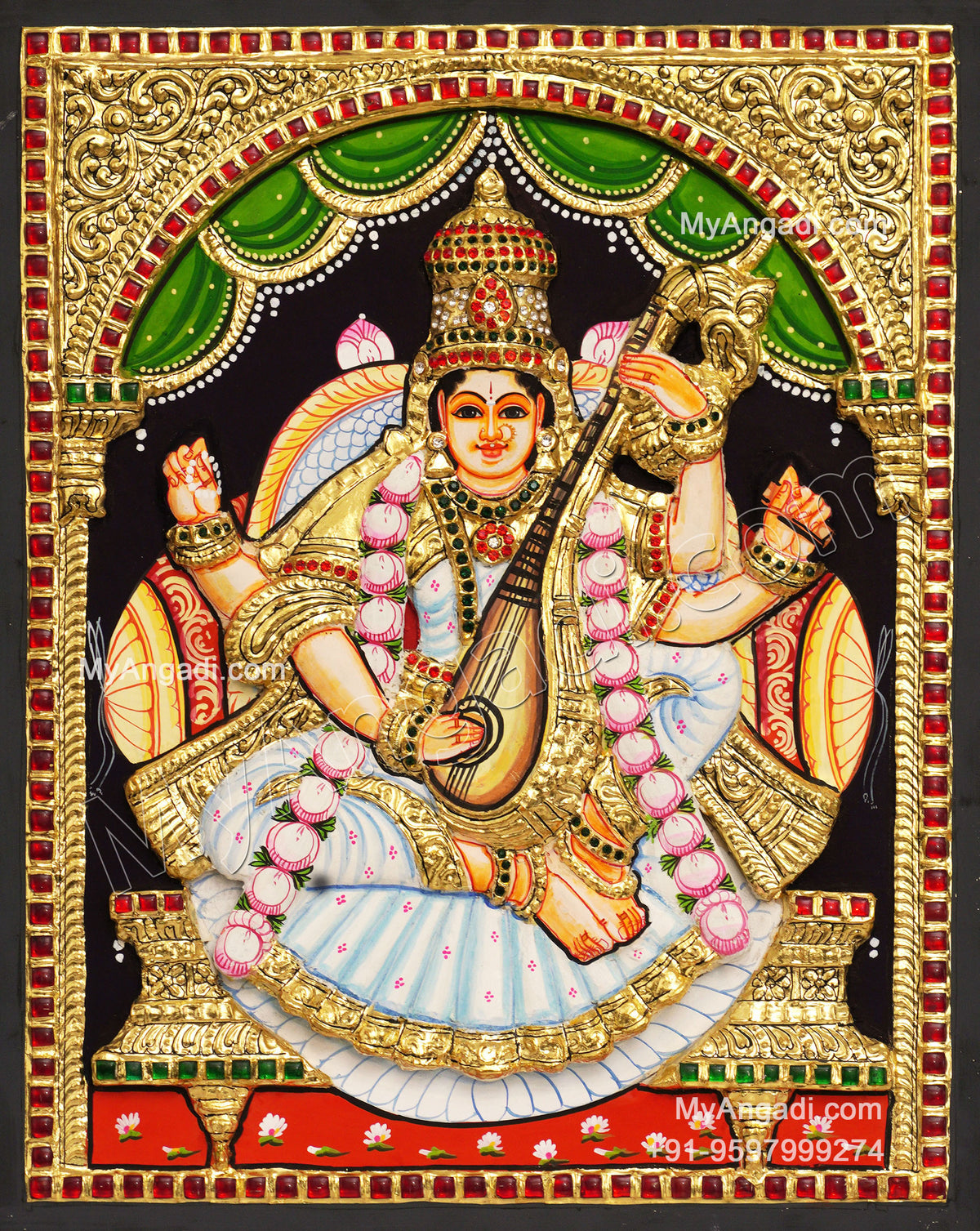 3D 5 Set Tanjore painting