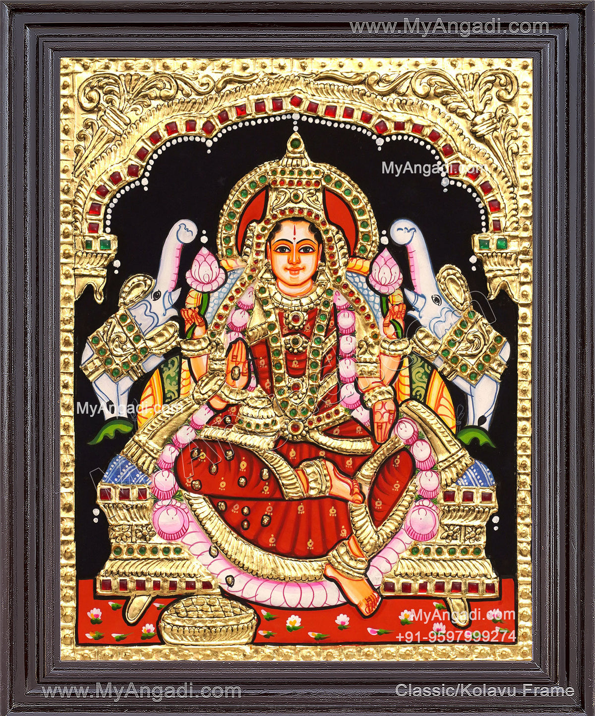 Gajalakshmi Tanjore Paintings