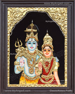 Shiva Parvathi Tanjore Painting