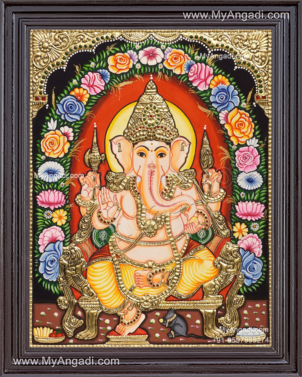 Ganesha Tajore Painting