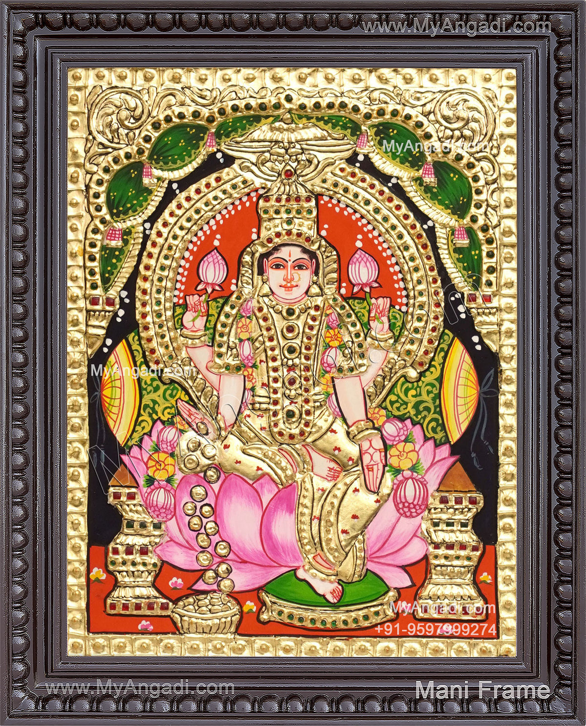 Aishwarya Lakshmi Tanjore Painting