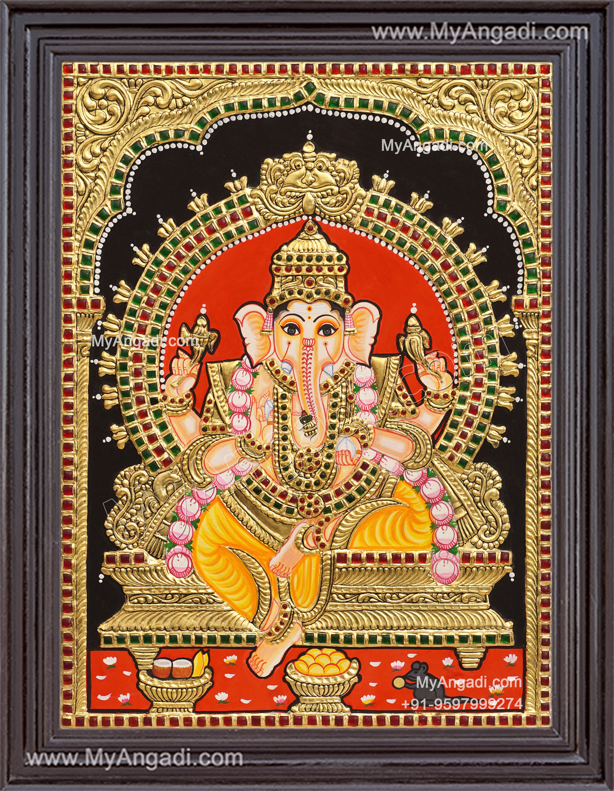 Ganesha Tanjore Painting