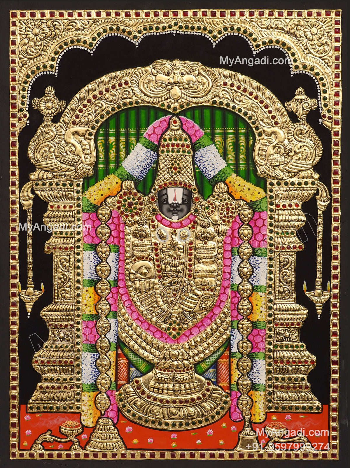 Tirupati Balaji Tanjore Painting