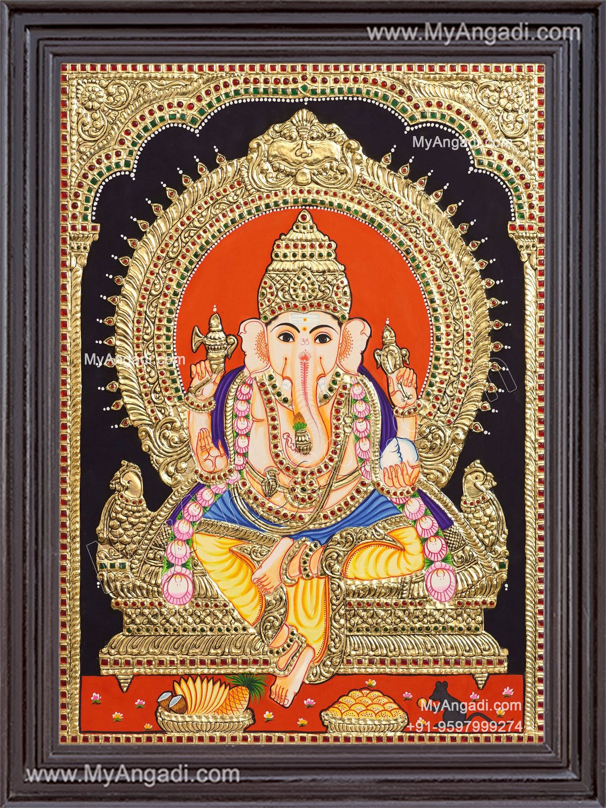 Ganapathy Tanjore Painting 