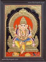 Ganapathy Tanjore Painting 