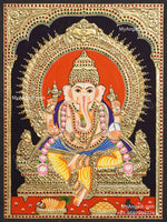 Ganapathy Tanjore Painting 