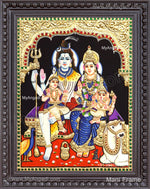 Shiva Family Tanjore Paintings