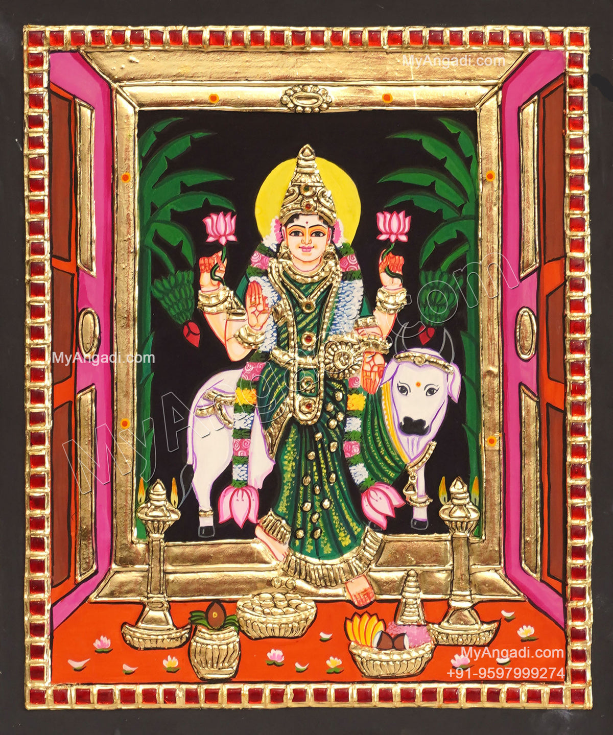 Vasthu Lakshmi Tanjore Painting