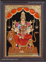 Durga Devi Tanjore Painting