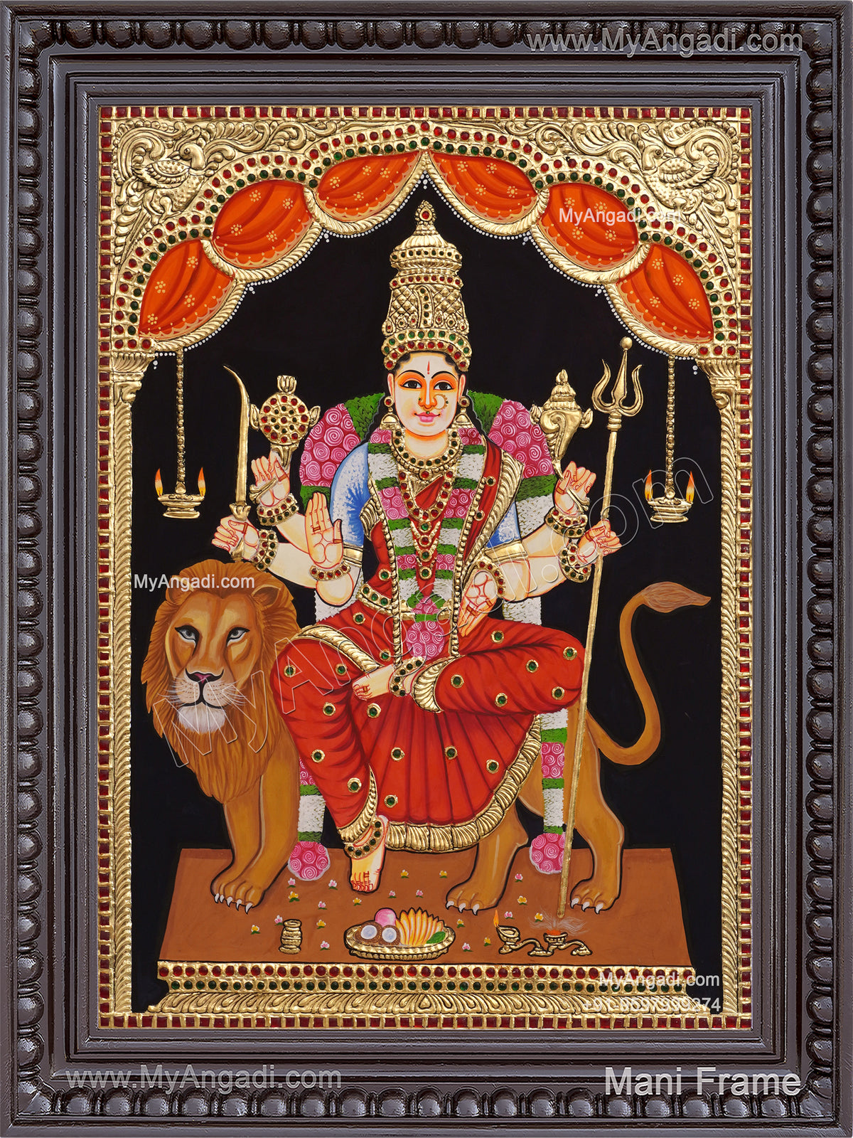 Durga Devi Tanjore Painting
