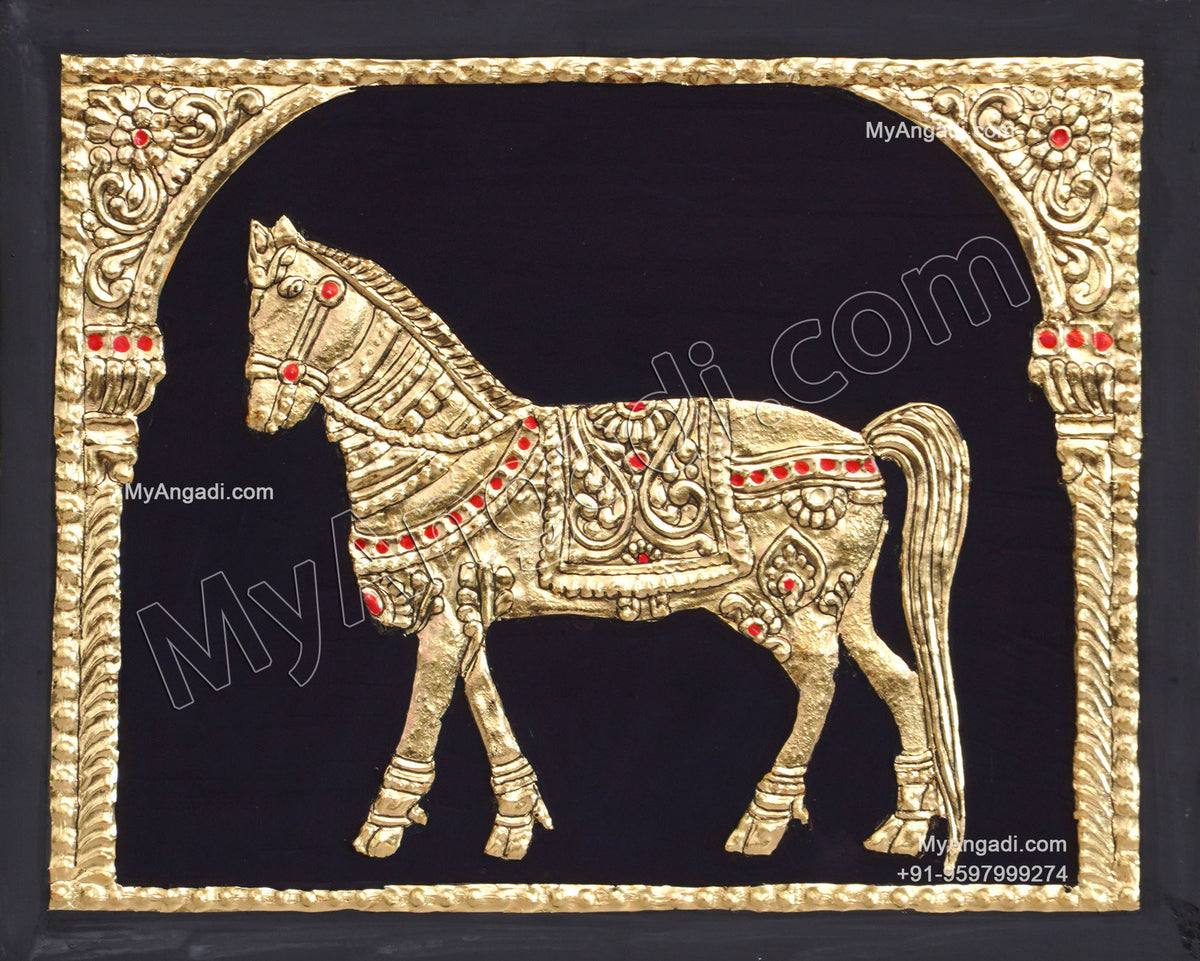 Horse Tanjore Painting