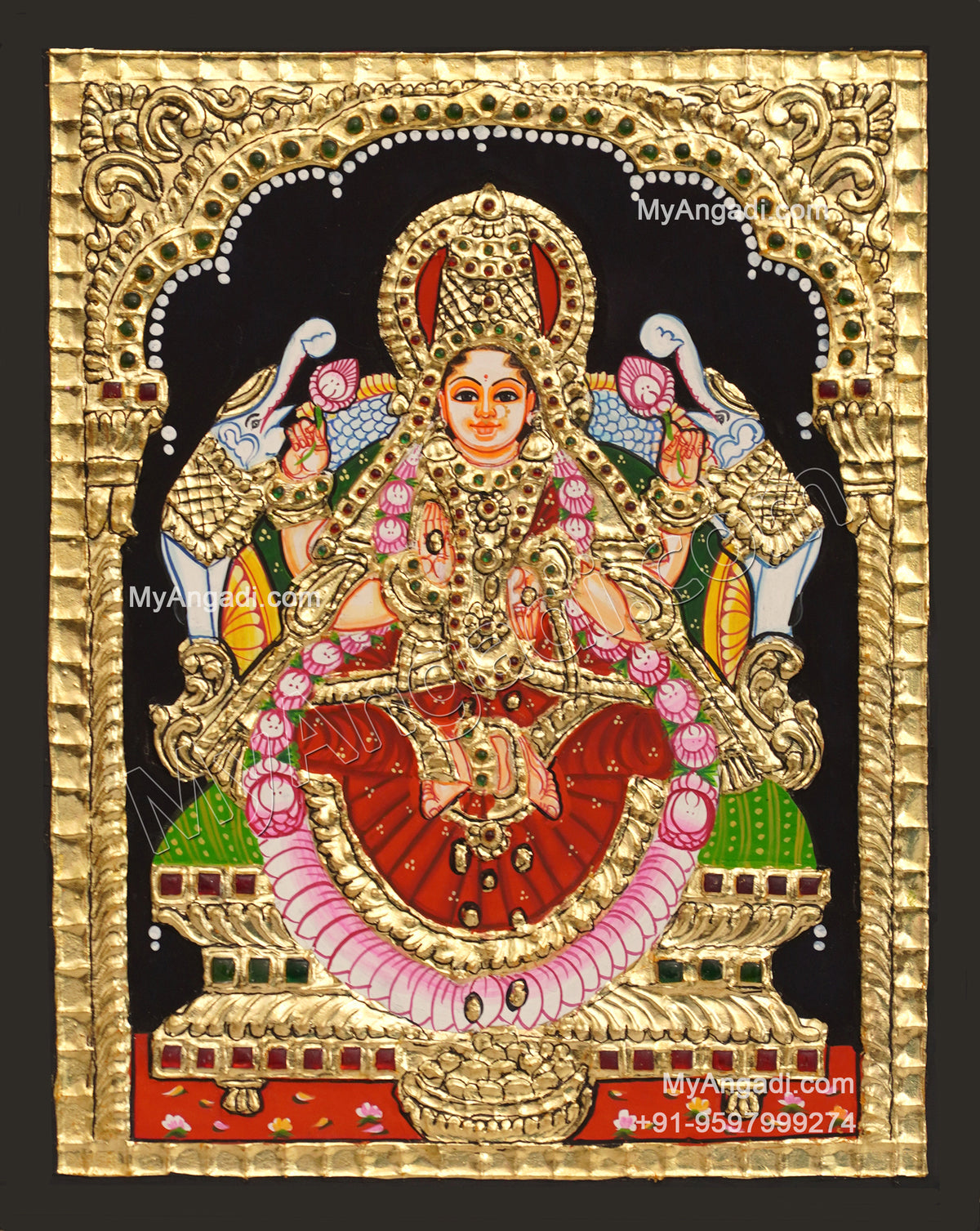 Gajalakshmi Tanjore Paintings