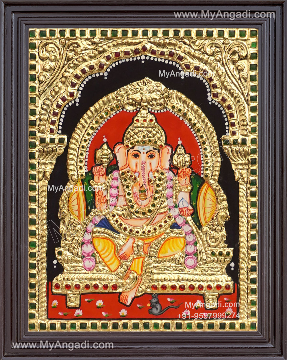 Ganapathy Tanjore Painting 