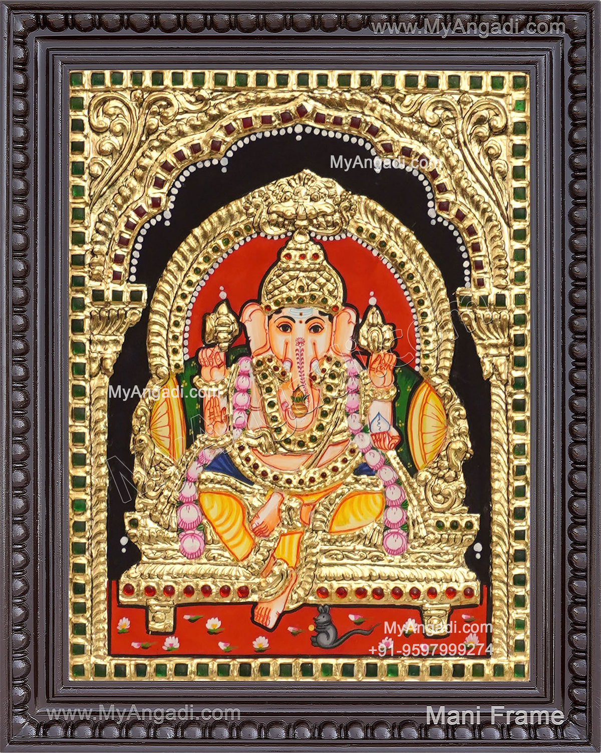 Ganapathy Tanjore Painting 