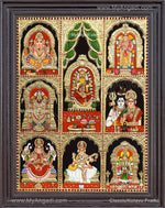 8 PanelTanjore Painting