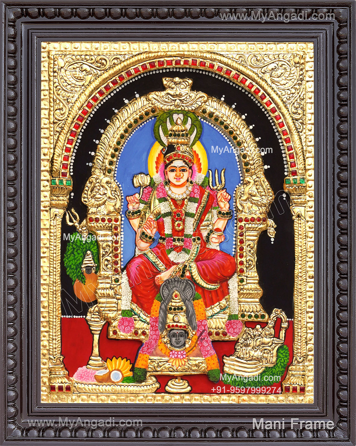 Karumariamman Tanjore Painting