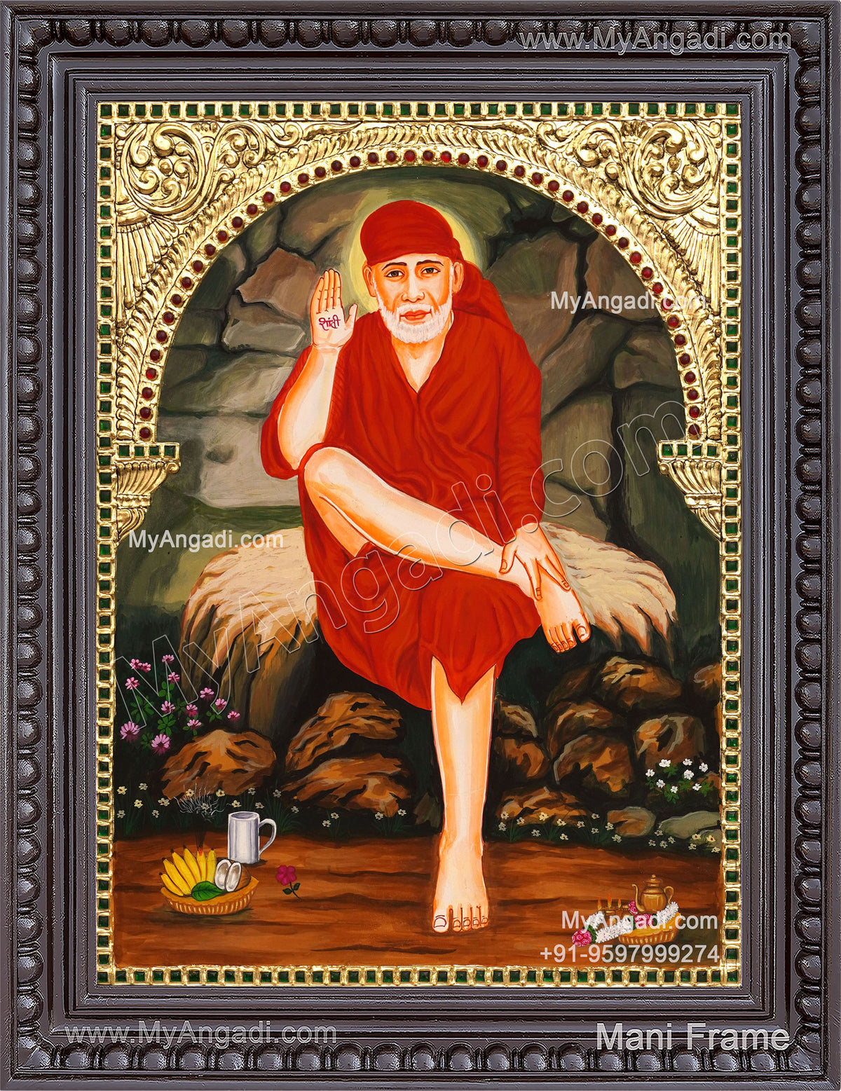 Saibaba Tanjore Painting