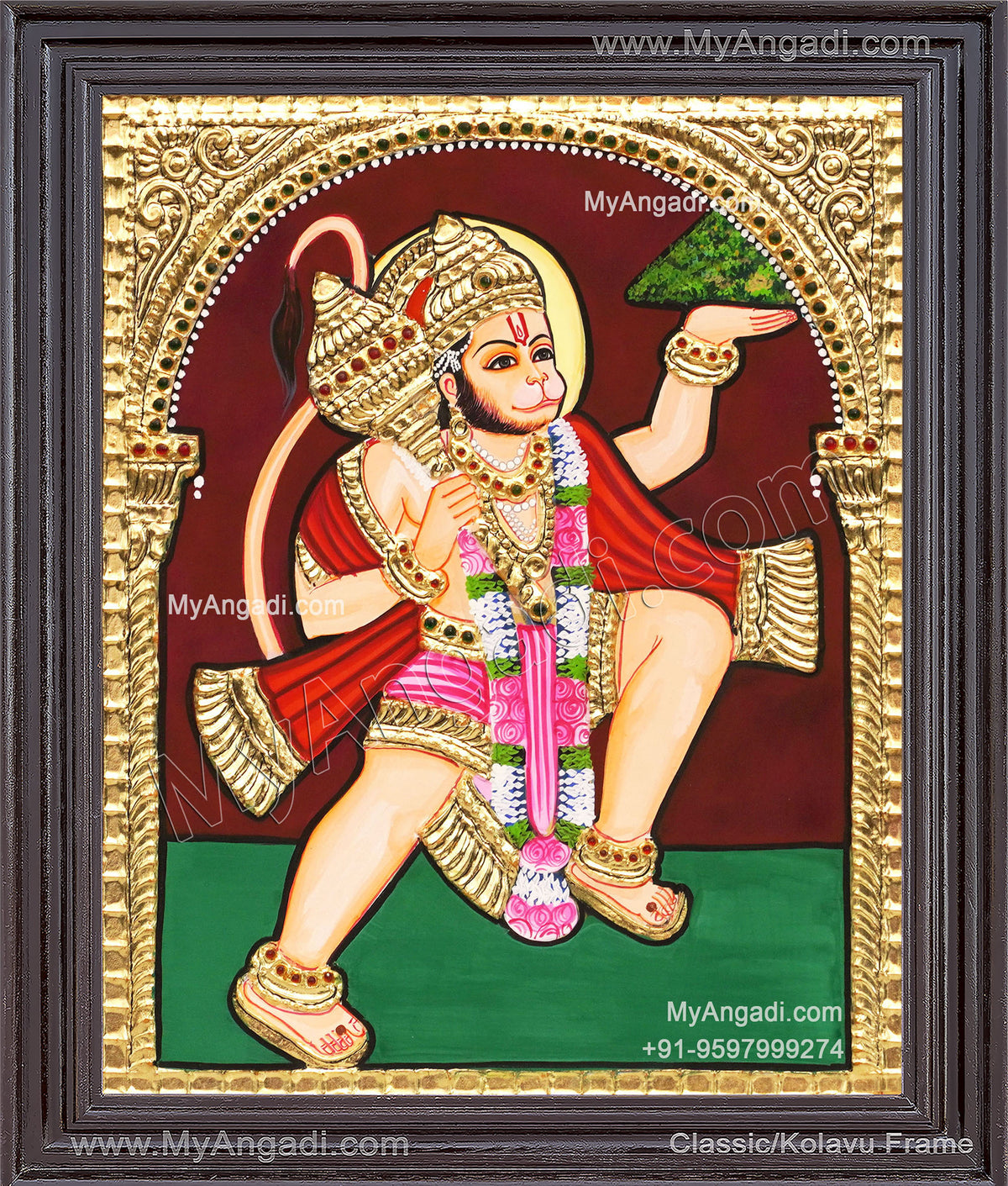 Hanuman Tanjore Painting