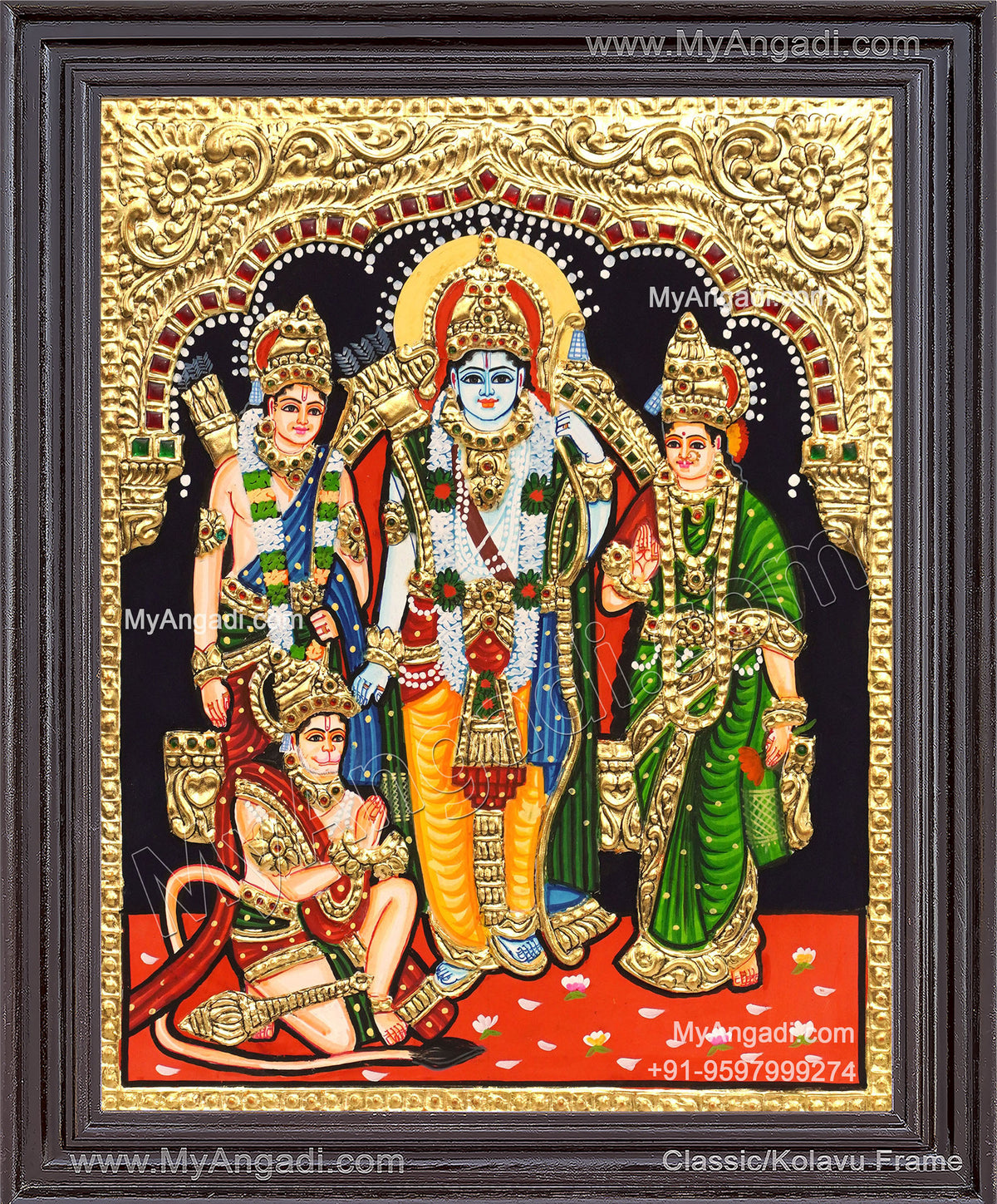 Ram Darbar Tanjore Painting