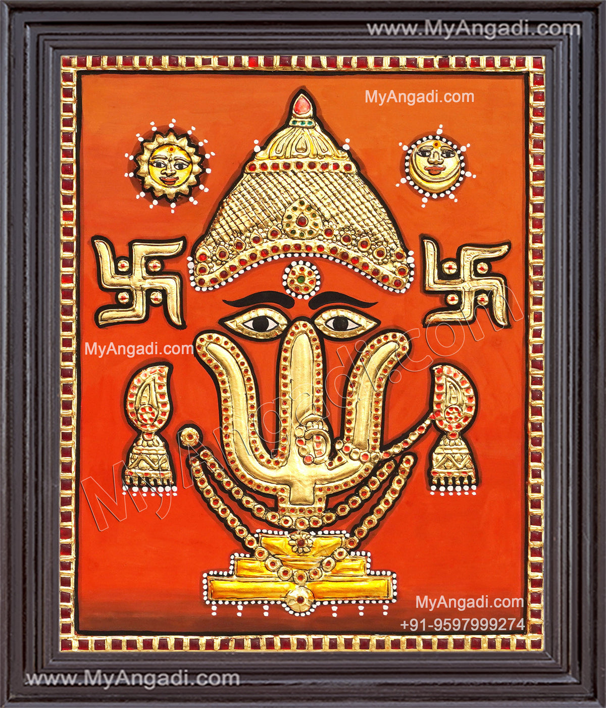 Rani Sati Dadi Ji Tanjore Painting