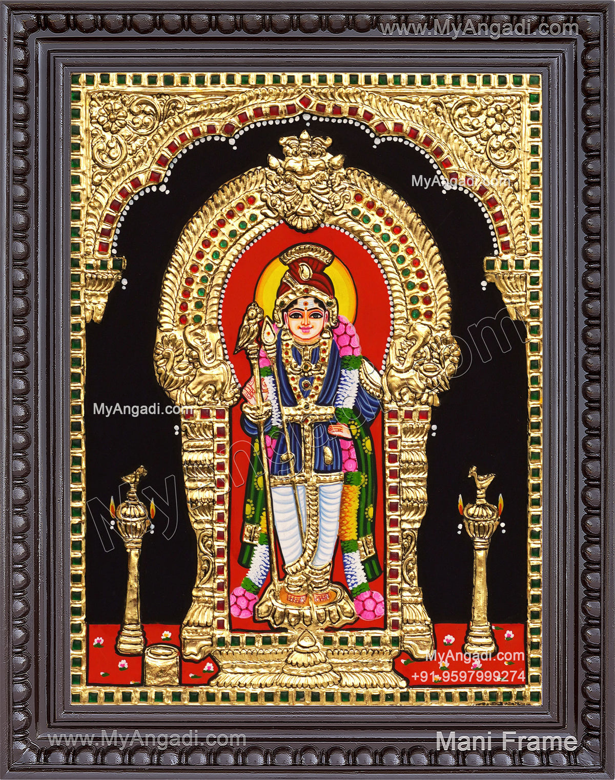 Palani Murugar Tanjore Painting