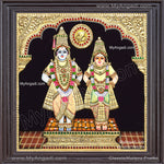 Vittal Rukmani Tanjore Painting