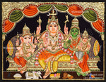 Shiva Family Tanjore Painting