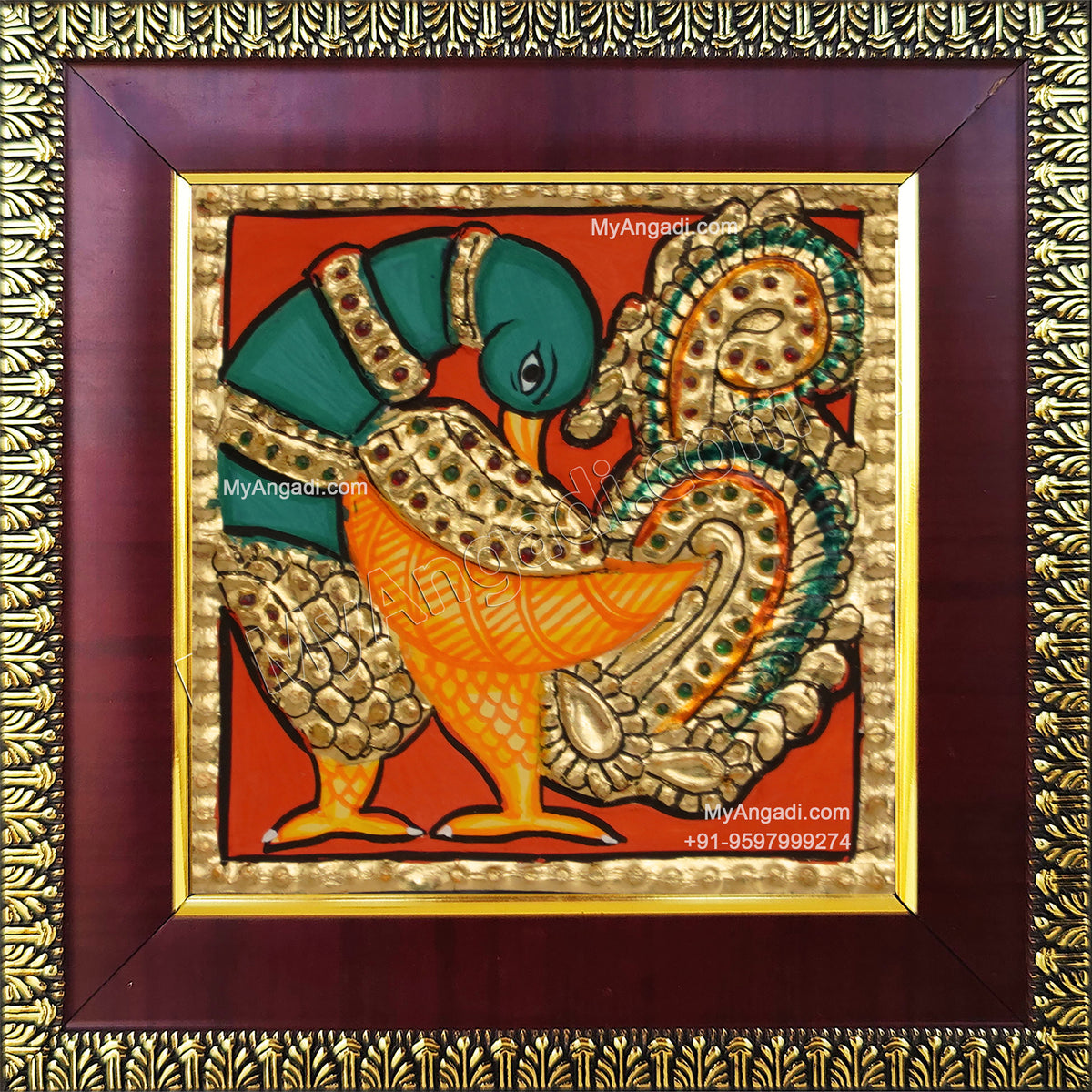 Peacock Tanjore Painting