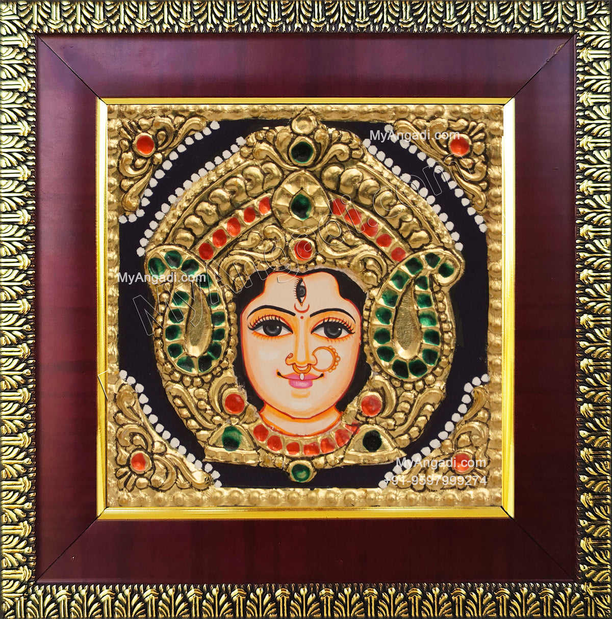 Annapoorani tanjore painting