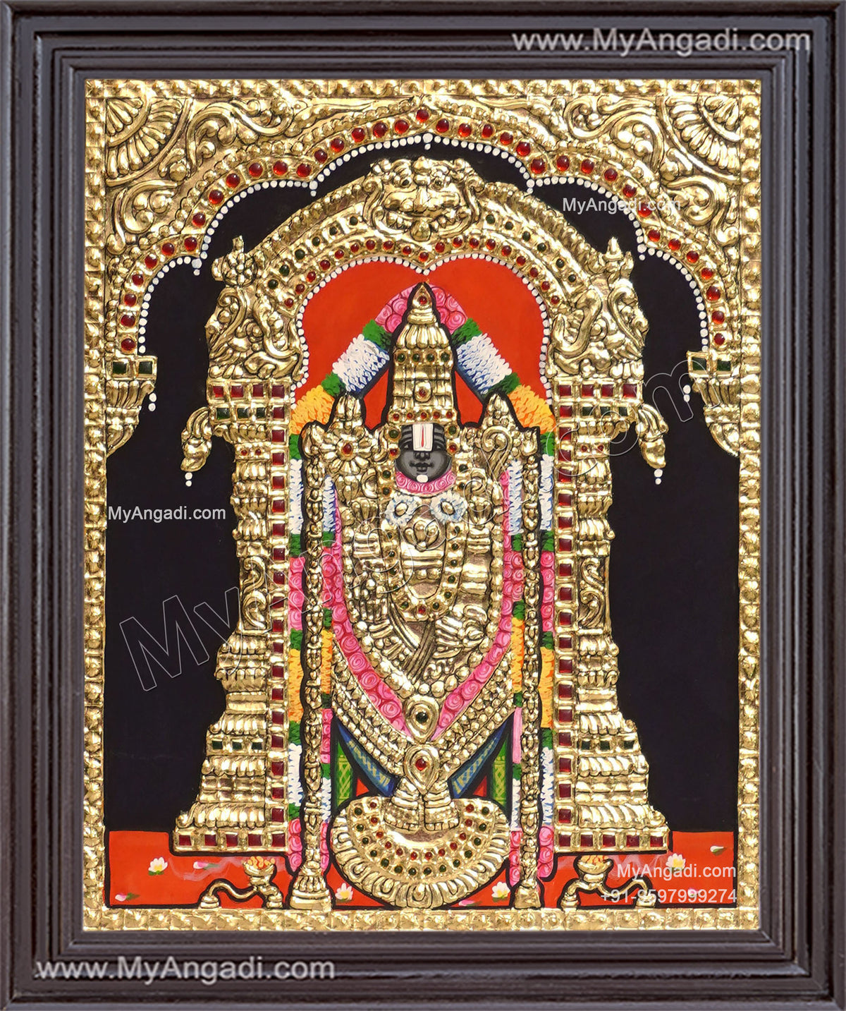 Thirupathi Venkatachalapathi Tanjore Painting