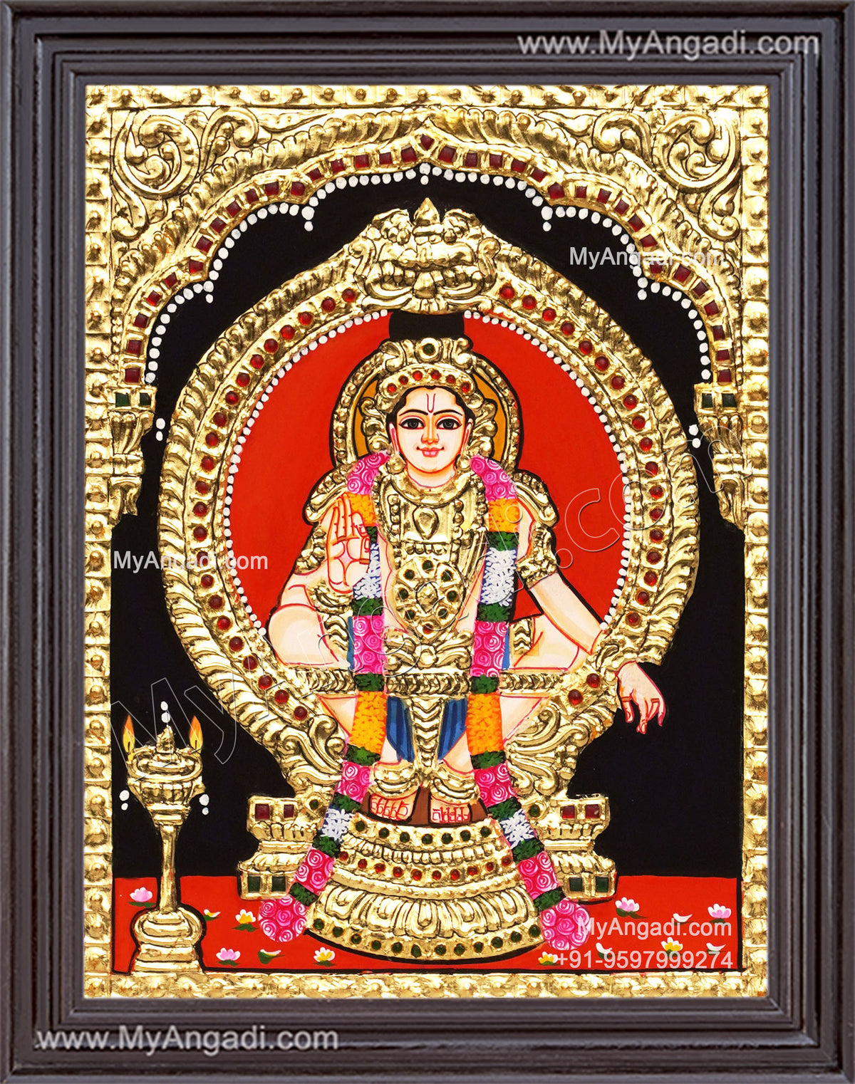 Aiyappan Tanjore Painting