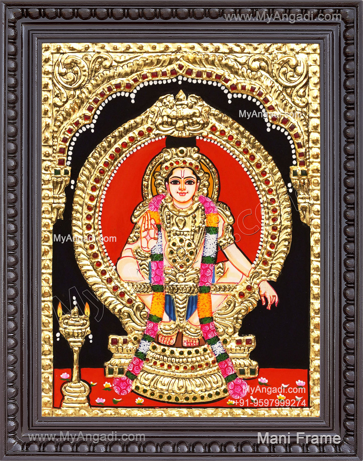 Aiyappan Tanjore Painting