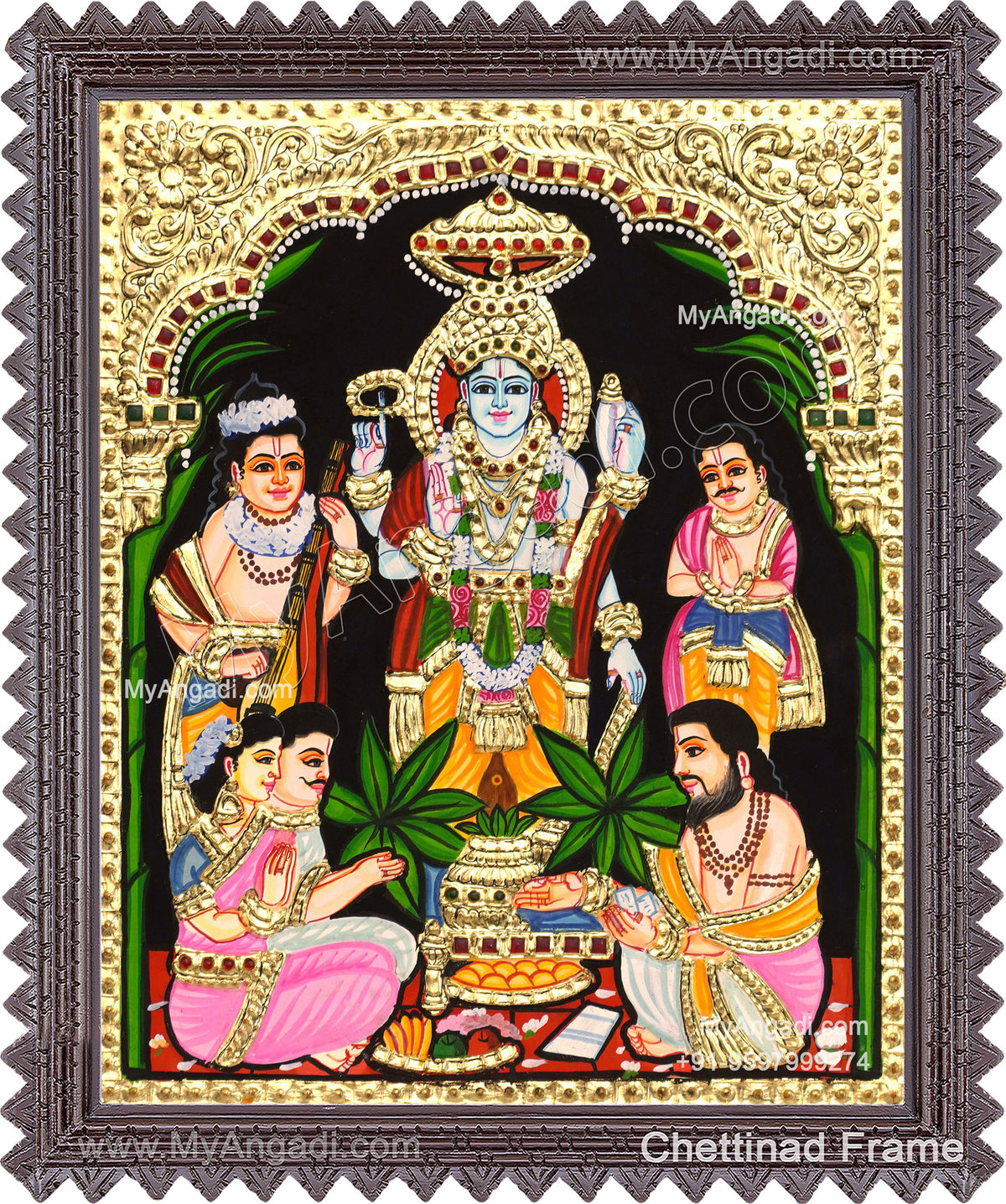 Sathyanarayana Tanjore Painting
