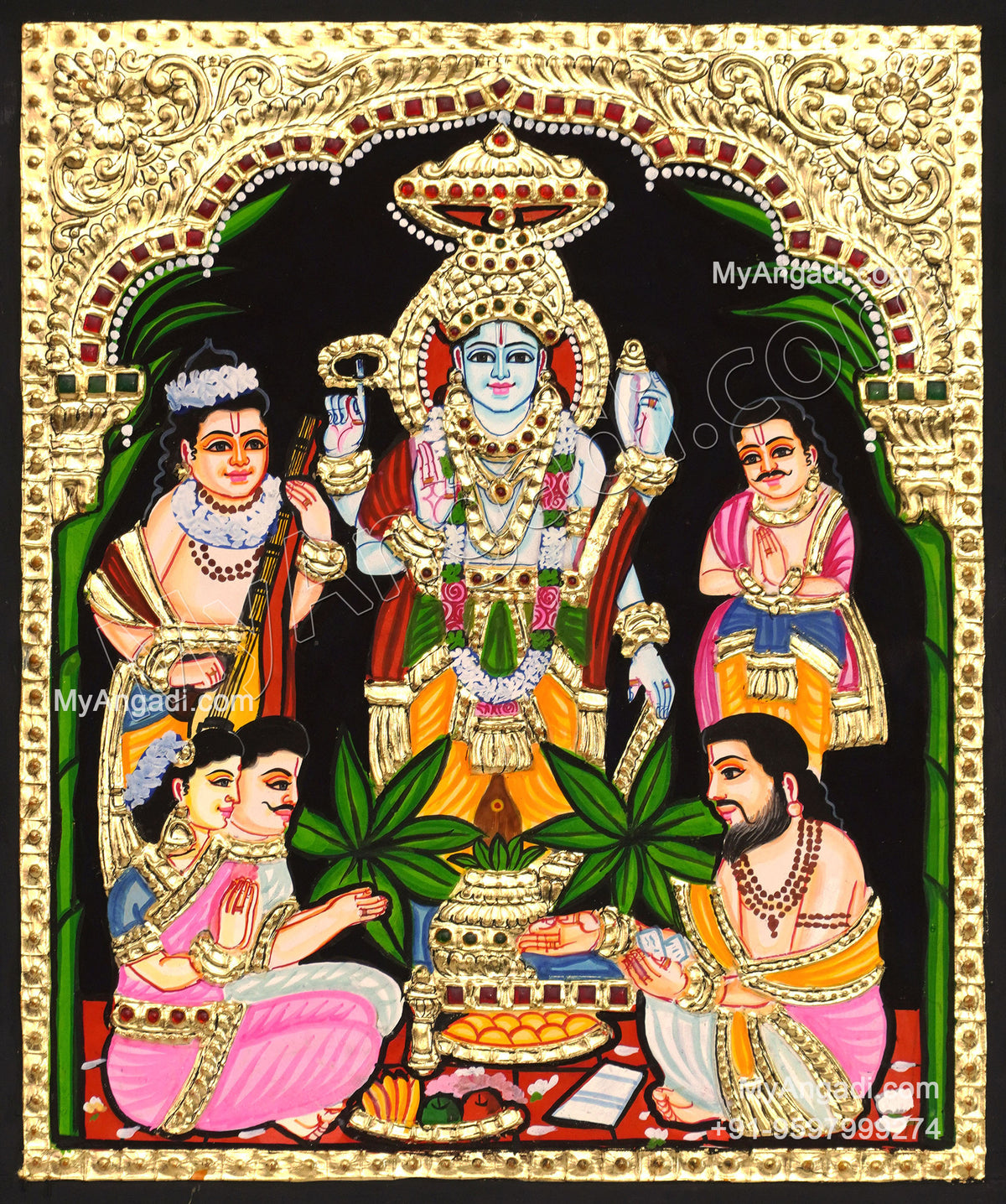 Sathyanarayana Tanjore Painting