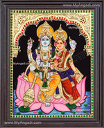 Vishnu Lakshmi Tanjore Painting