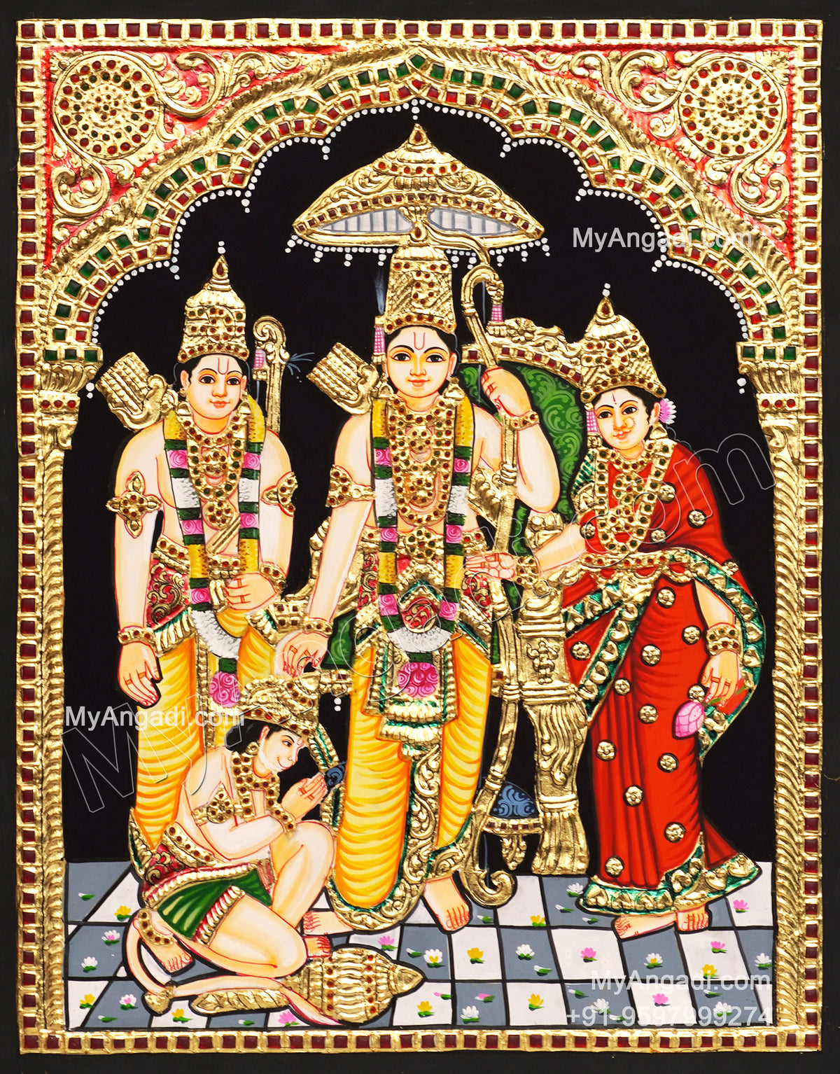 Ram Parivar Tanjore Painting